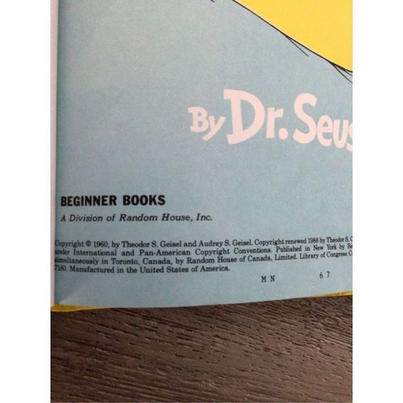 1960 Dr. Seuss One Fish Two Fish Red Fish Blue Fish 🐟 🐟 - Picture 3 of 12